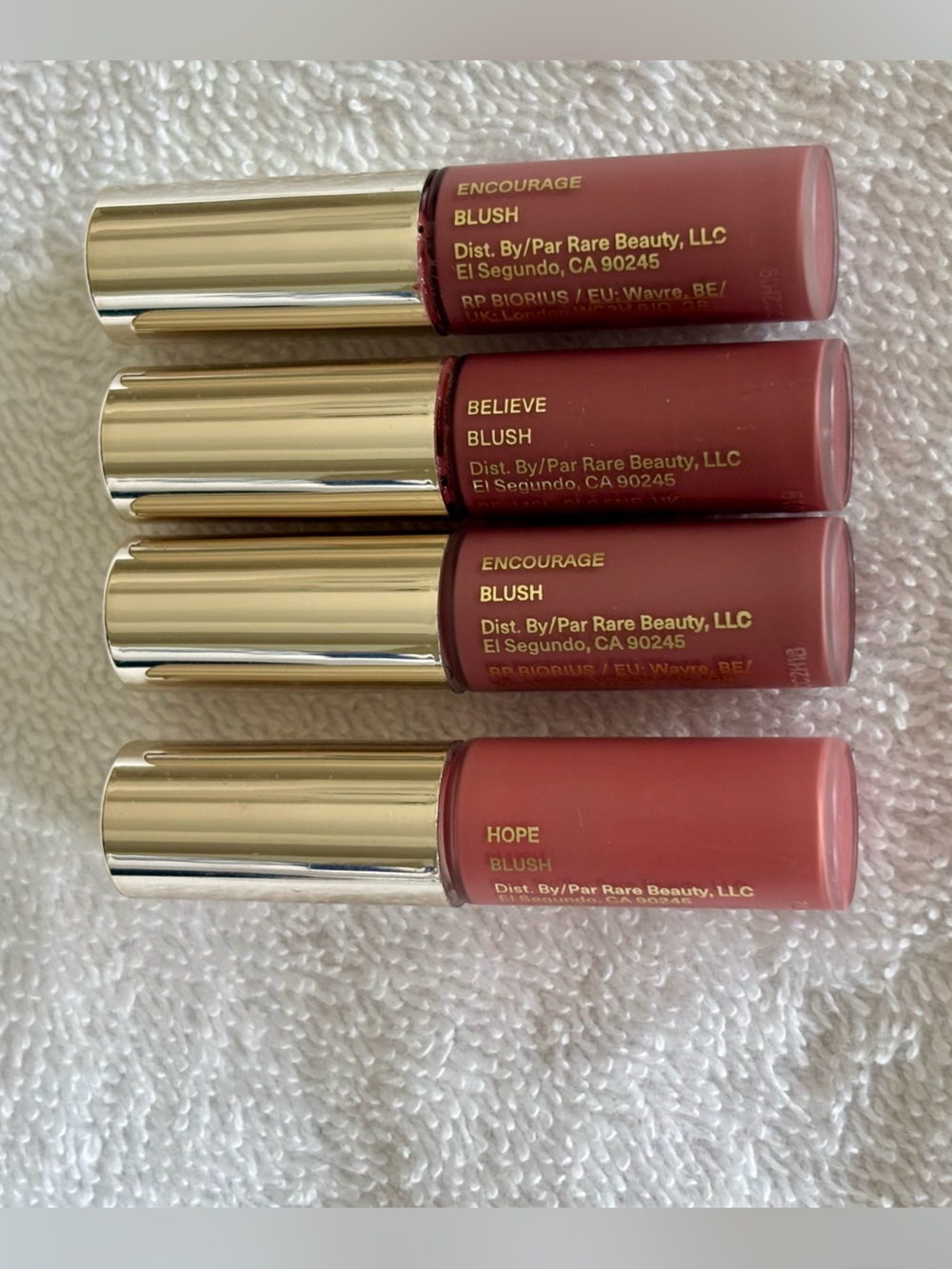 Rare Beauty Mini Blush Quartet — BELIEVE, HOPE & 2 ENCOURAGE